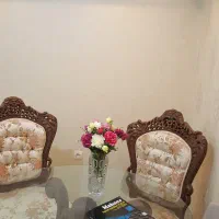 صندلی دورو منبت کاری شده چوب گردو|مبلمان خانگی و میز عسلی|گرگان, |دیوار