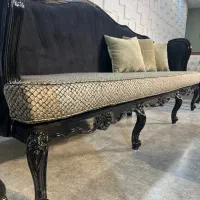 مبل فرانسوی،/کینگ مشکی پلی یورتان دو رو‌منبت|مبلمان خانگی و میز عسلی|تهران, شهرک امید|دیوار