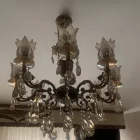 دو عدد لوستر برنج در حد نو هشت شاخه