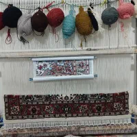 قالی نیمه بافته
