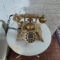 تلفن و میز برنز|صنایع دستی و سایر لوازم تزئینی|رباط‌کریم, شهرک والفجر|دیوار