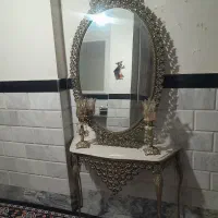 آینه وشمعدان برنز