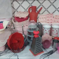 سرویس پلاستیک صورتی و بانکه حبوبات