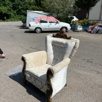 مبل سلطنتی سالم همراه با بوفه|مبلمان خانگی و میز عسلی|آستانه اشرفیه, |دیوار