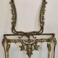 آیینه کنسول برنز قدیمی|بوفه، ویترین، کنسول|اصفهان, جلفا|دیوار