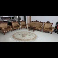 مبل ۹ نفره با میز ناهار خوری ده نفره همرا با عسلی|مبلمان خانگی و میز عسلی|قزوین, |دیوار