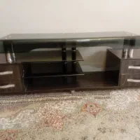 میز تلوزیونی شیشه ای نو