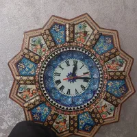 ساعت دیواری خاتم و مینا کاری صنایع دستی اصفهان|ساعت دیواری و تزئینی|تهران, افسریه جنوبی|دیوار