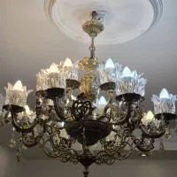 دو عدد لوستر برنج ۱۶ شاخه