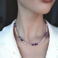 گردنبندهای دست‌ساز با سنگ‌های طبیعی و خاص|جواهرات|شیراز, معالی‌آباد|دیوار