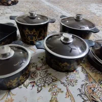 سرویس قابلمه چدن ایتالیایی۱۴ پارچه