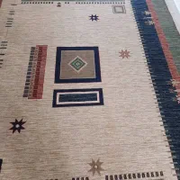دو عدد فرش ۱۲ متری در حد نو طرح گلیم و گبه
