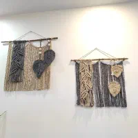 دیوار کوب مکرومه