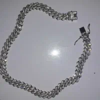 گردنبند نقره ای فول نگین