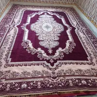 یک عددروفرشی مخمل گل برجسته کاملا نو