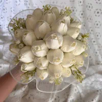 دسته گل عروس|گل مصنوعی|اصفهان, مفتح|دیوار