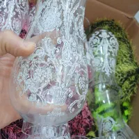 تعداد۴۵ عدد لاله لوستر شاه عباسی کیریستالی طرح دار|لوستر و چراغ آویز|مشهد, گلشور|دیوار