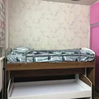 تخت ۲ طبقه سالم برند کمجا چوب