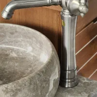 شیر روشویی پایه بلند مارون کروم مات|مصالح و تجهیزات ساختمان|رشت, پارک شهر|دیوار