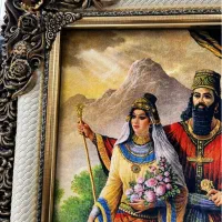 تابلو فرش ماشینی طرح کوروش و ماندانا|تابلو فرش|تهران, صادقیه|دیوار