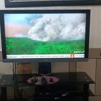 تلویزیون و میز تلویزیون شیشه ای|تلویزیون و پروژکتور|شوش, |دیوار