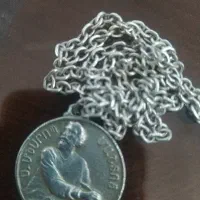 زنجیره نقره با پلاک لطفا خریدار تماس بگیره مزاحم