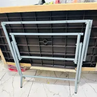 میز غذاخوری پلاستیکی تاشو 6نفره/طرح مرجان
