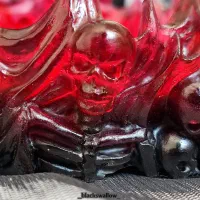 زیرسیگاری رزینی طرح جمجمه|صنایع دستی و سایر لوازم تزئینی|کیش, |دیوار