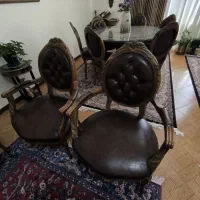 مبل استیل چرم آنتیک و سفارشی ساز|مبلمان خانگی و میز عسلی|پردیس, فاز ۱|دیوار