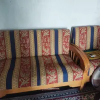 مبل دسته چوبی سالم