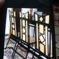 سه صندلی مدرن فلز چوبی