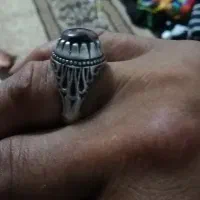 انگشتر نقره کار دست استاد شاکری