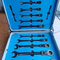 جعبه آچار دوطرف جغجغه المانی اصلی ازسایز۸تا۳۲|ابزارآلات|مشکین‌دشت, |دیوار