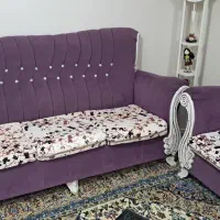 سلام.یک دست مبل راحتی 7نفره دست دوم باقیمت مناسب|مبلمان خانگی و میز عسلی|تهران, تاکسیرانی|دیوار