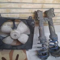 یک جفت کمک جلو پراید ویک فن رادیات اصلی وسالم