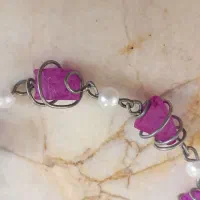 دستبند مروارید سفید و کریستال|بدلیجات|اصفهان, جلالیه|دیوار