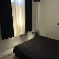 پرده مشکی همراه با روتختی مشکی