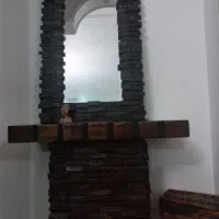 اینه و کنسول چوبی