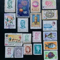 ۳۴۸ تمبر شاهی و اوایل جمهوری