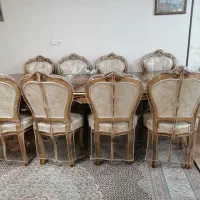 میز ده نفره همراه با 6 صندلی