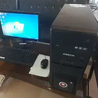 کیس کامپیوترو مانیتور کیبورد موس سالم بدون ایراد