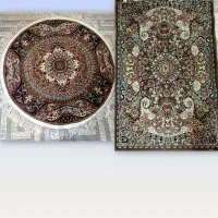 فروش دو عدد فرش گرد و مستطیلی