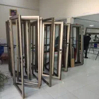 تولید درب پنجره دوجداره پی وی سی UPVC  آلومینیومی