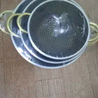 ست قابلمه هفت پارچه طرح زنبوری نچسب،کاملاً نو