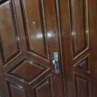 درب چوبی دولد با کم و یک محافظ آهنی|مصالح و تجهیزات ساختمان|مشهد, هفت تیر (آب و برق)|دیوار