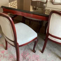 میز ناهار خوری با صندلی شش نفره چوب راش