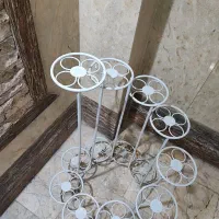 پایه گلدان گل چندتایی جنس فلزی محکم
