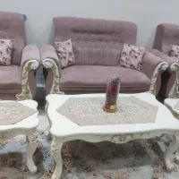 مبل ۷نقره با جلومبلی ۳تیکه با بوفه سالم سالم