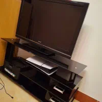 میزتلویزیون شیشه ای درحدنو