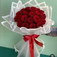 دسته گل20شاخه آفر ویژه. ماشین عروس..تاج گل.